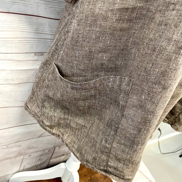 Flax Linen Peasant Market Tunic - Picture 8 of 11